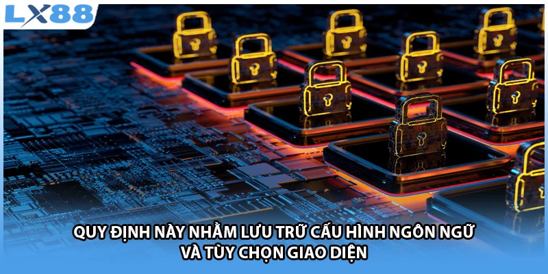 Quy định này nhằm lưu trữ cấu hình ngôn ngữ và tùy chọn giao diện 